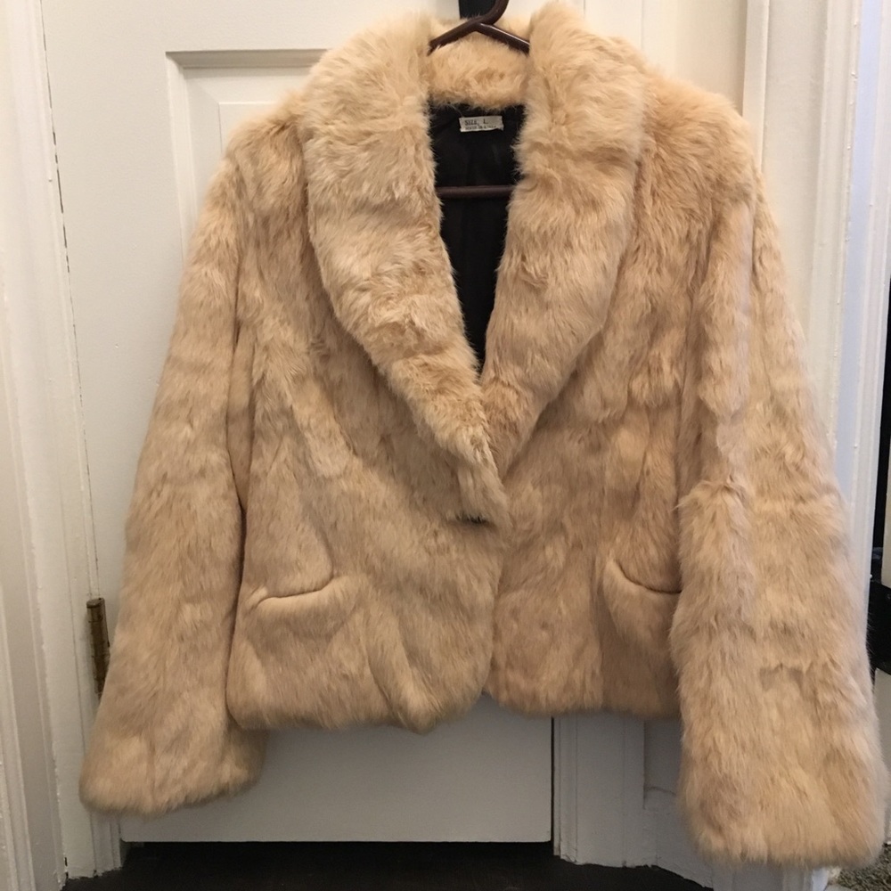 FLASH SALE!!! Genuine Fur Bomber Coat